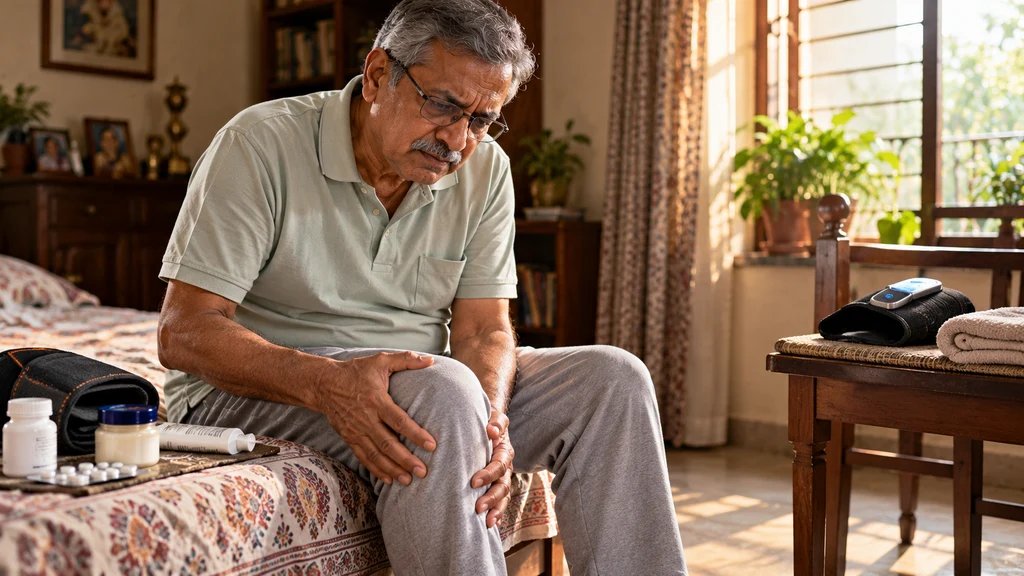 Suresh Kulkarni em casa, em Nashik